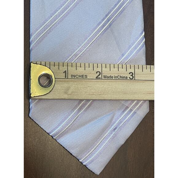 Comoseta Purple 100% Silk Men’s Neck Tie Made in China - Picture 4 of 9